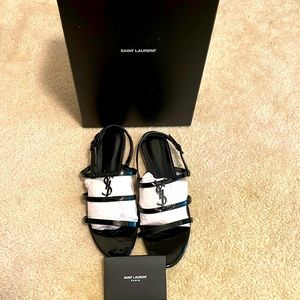 YSL Black sandals